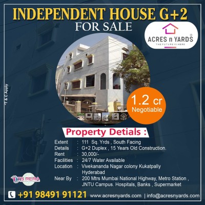 independent House  For Sale  G+2